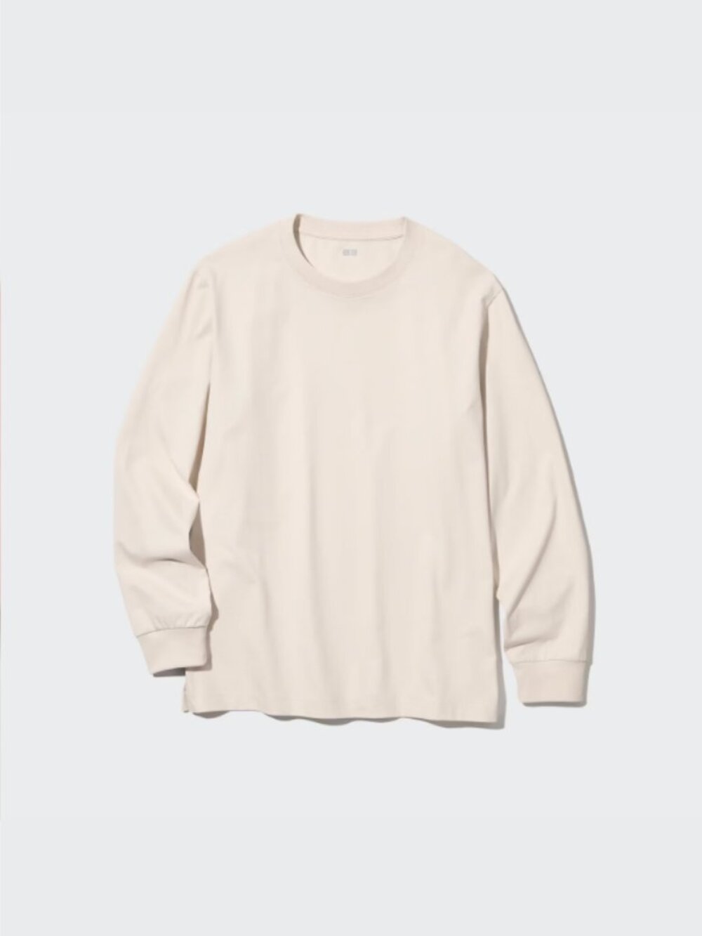 Uniqlo AIRism UV Protection Long-Sleeve T-Shirt - Beige, Unisex XS